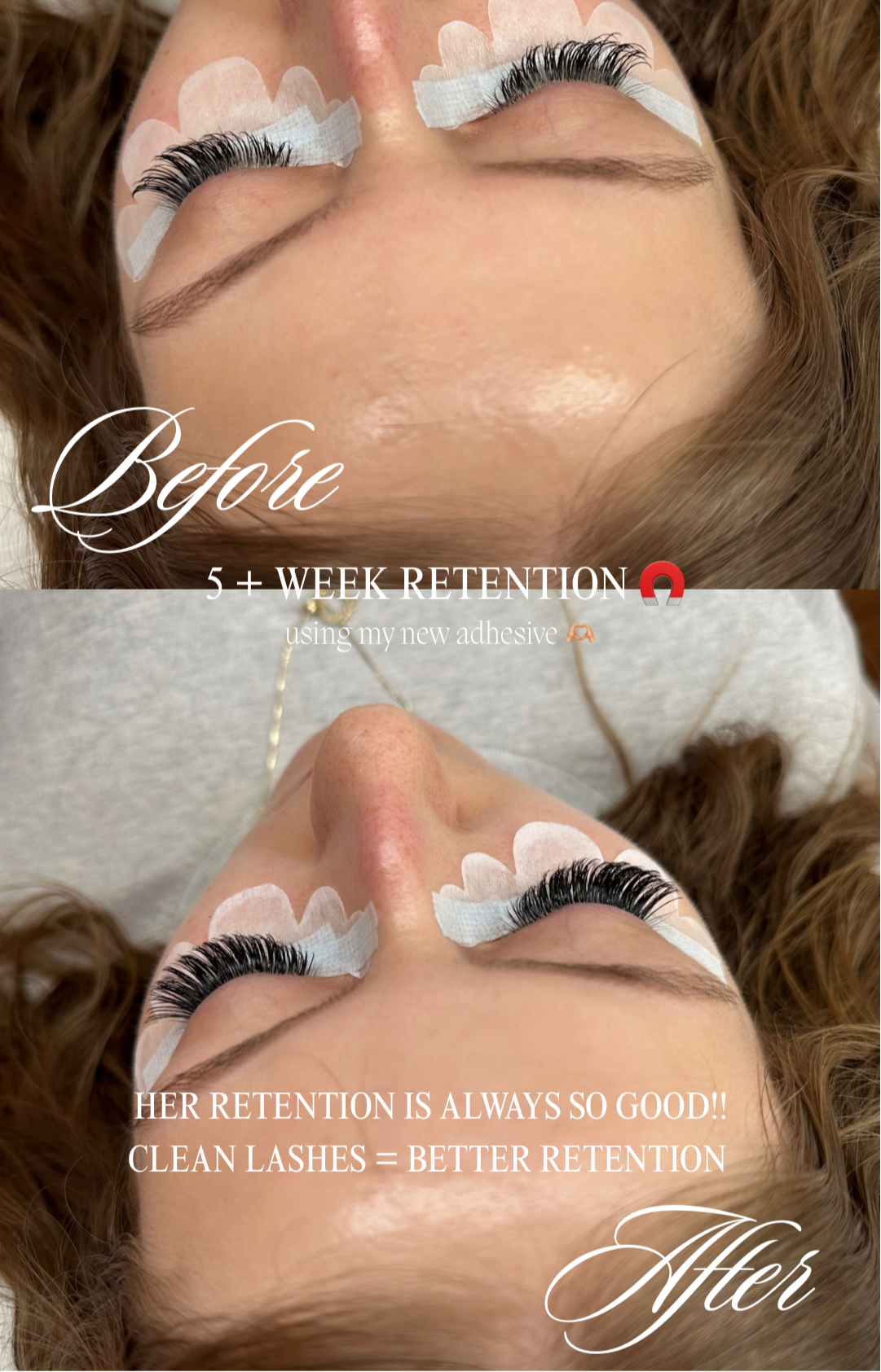 Wrapped Lash Adhesive